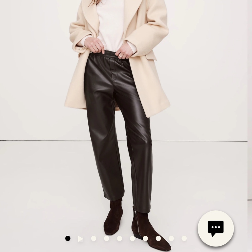 Banana Republic Vegan Leather Joggers